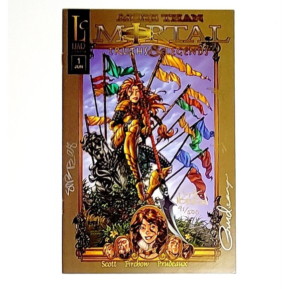 More Than Mortal Truths & Legends #1 SIGNED LIMITED /500 Storybook Variant COA - Picture 9 of 9